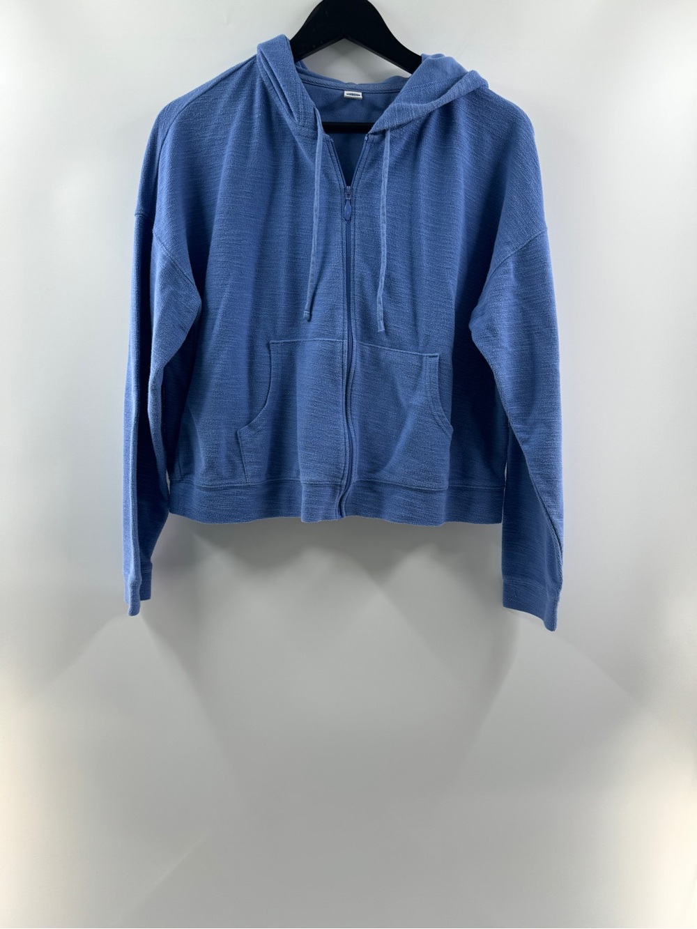 Old Navy Blue Lightweight Cropped Zip Up Hoodie – Women’s Medium